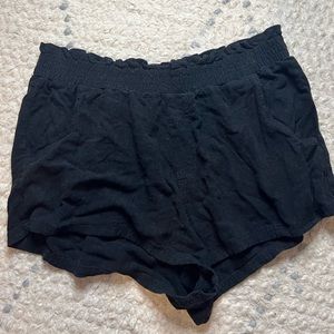 Aeropostale Black Flowy Shorts